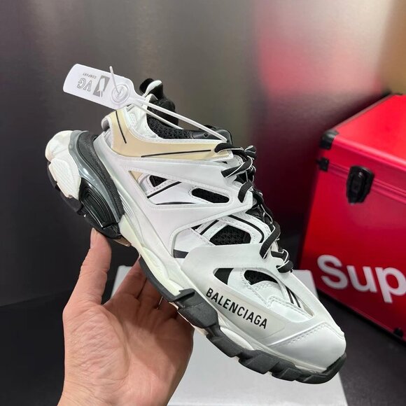 Genuine Balenciaga Track Runner White Black Trainers Sneakers Shoes EU39 US9 - Picture 6 of 6